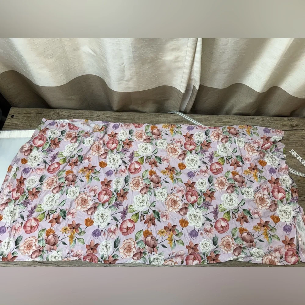 Posh Peanut light purple floral‎ print swaddle